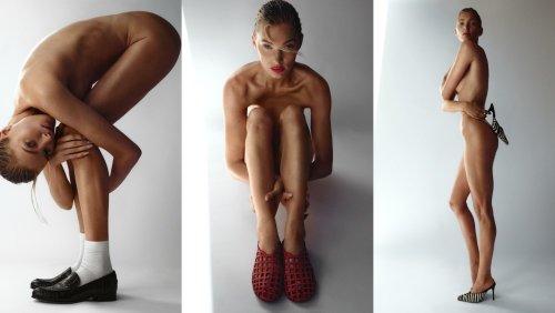 Elsa Hosk Strips Down for New Gia Borghini Collaboration [PHOTOS]