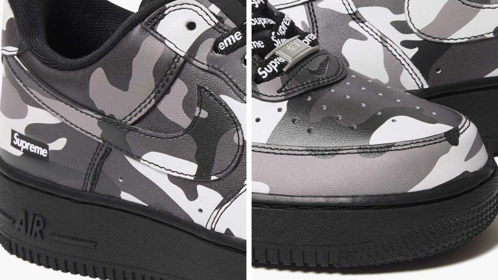 Supreme’s Steady Nike Air Force 1 Series Adds Black and White Camo