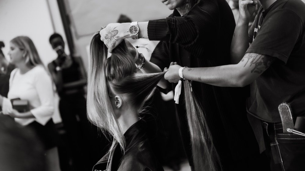 Backstage at Sandy Liang Spring 2027 Ready-to-Wear Collection