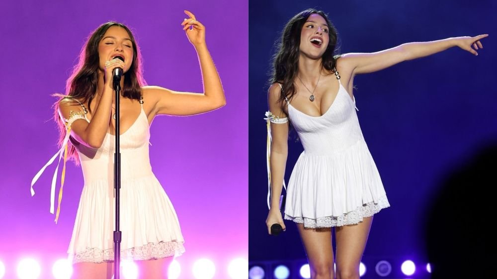 Olivia Rodrigo Performs in Coquettish Lacy Dress with Stevie Nicks, Sarah McLachlan, Alanis Morissette & More at Daisy C
