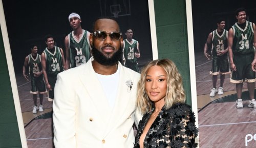 LeBron and Savannah James Suit Up in Contrasting Colors for ‘Shooting ...