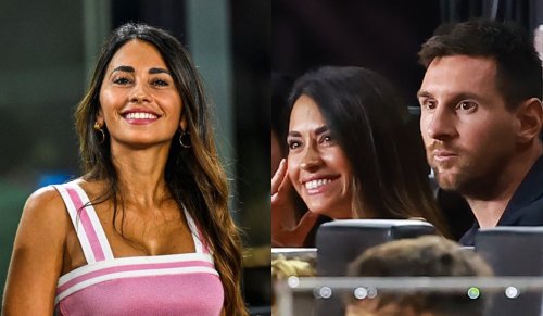 Lionel Messi’s Wife Antonela Roccuzzo Takes Barbiecore to the U.S. Open Cup Final in Balmain Top