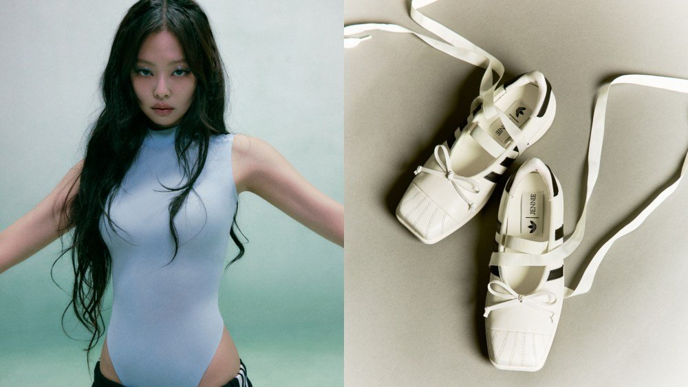 Jennie Remixes the Superstar Sneaker With Pointe Shoe Details in First Adidas Originals Collaboration