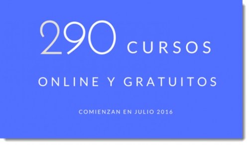 290 cursos universitarios, online y gratuitos que inician en julio