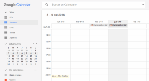 Una extensión para mejorar la apariencia de Google Calendar con Material Design