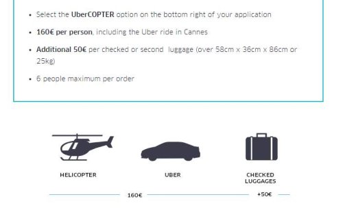 Así­ es UberCOPTER, el servicio de Uber con helicópteros