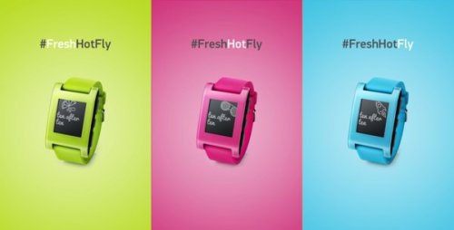 El reloj inteligente Pebble llega en tres nuevos colores: Fresh Green, Hot Pink y Fly Blue