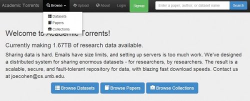 AcademicTorrents, un sitio de torrents hecho por y para profesionales de la educación