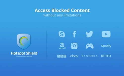 Hotspot Shield, para navegar en sitios bloqueados localmente, lanza extensiones web