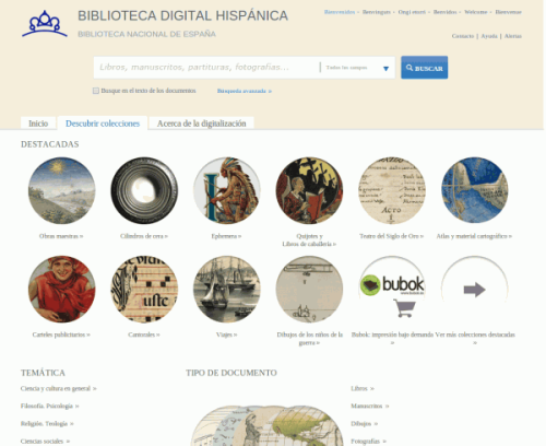 Biblioteca digital hispánica – miles de libros, manuscritos, mapas y demás documentos históricos