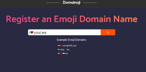 Para registrar un dominio con emojis