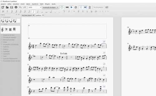 Transformando una partitura en papel en un archivo de música