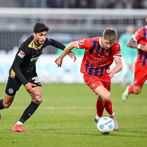 Bundesliga-Relegation: 2:2 im Hinspiel: Krimi zwischen Heidenheim und Elversberg