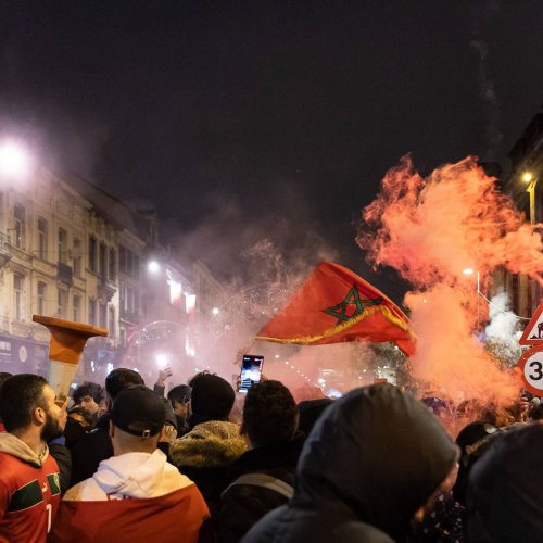 Fußball-WM: Erneut Ausschreitungen in Brüssel nach Marokko-Sieg