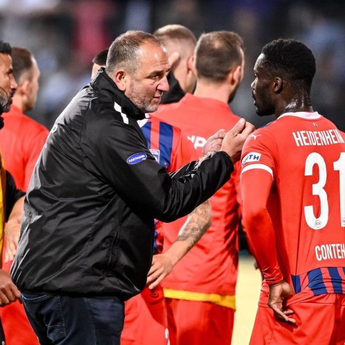 2:2 im Hinspiel in Heidenheim: „Wahnsinns-Spiel“: Bundesliga-Relegation spitzt sich zu