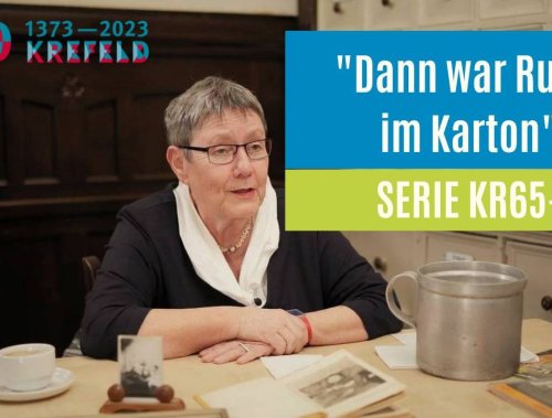 Videopodcast KR65+: Kindheit an der Schwertstraße in Krefeld in den 50er Jahren: „Dann war Ruhe im Karton“