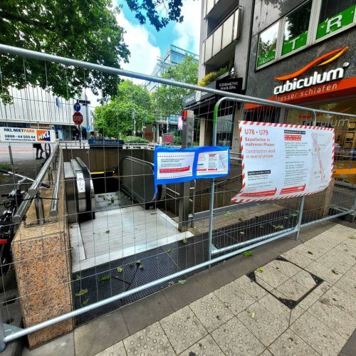 Haltestelle in Pempelfort entfällt: U-Bahnhof Nordstraße wegen Gesundheitsgefahr gesperrt