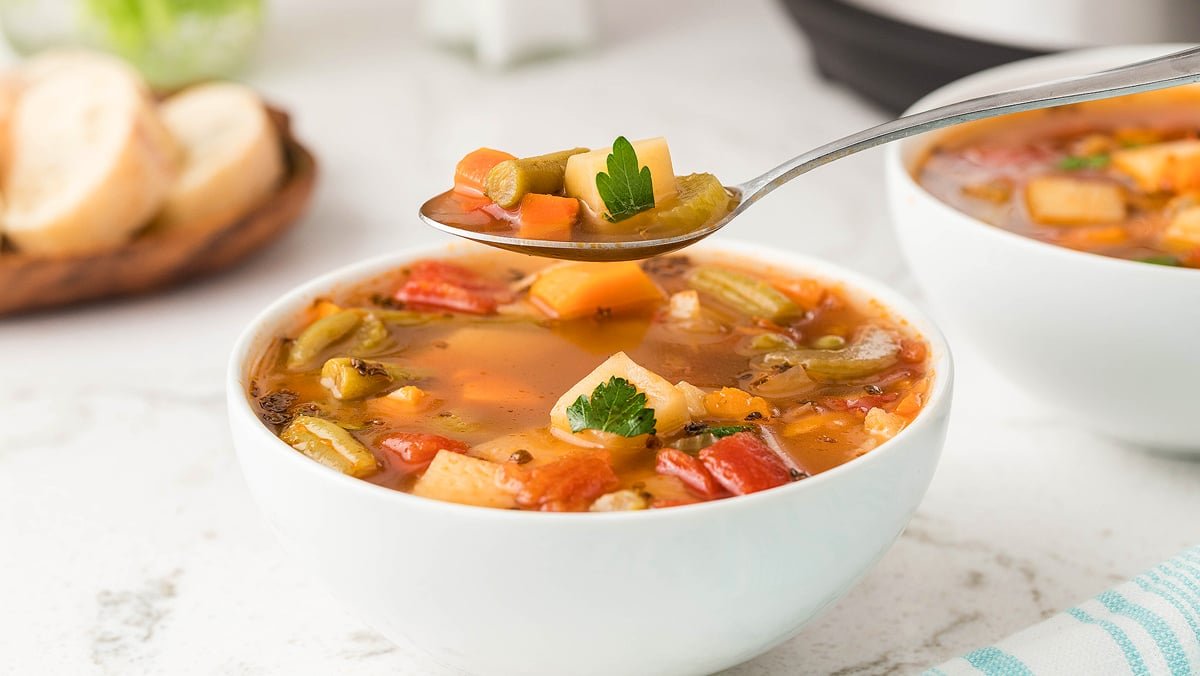 Easy Instant Pot Vegetable Soup - 30 Minute Meal