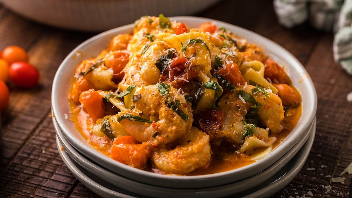 Garlic Tomato Shrimp Scampi Without Wine