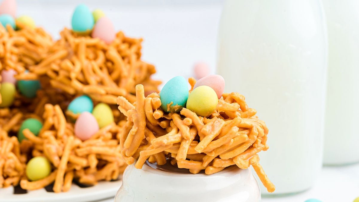 Easter Haystacks with Chow Mein Noodles