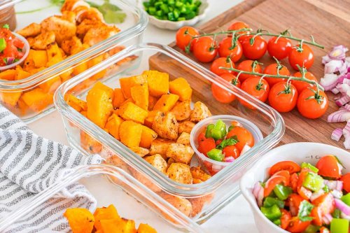 Meal Prep Cajun Chicken and Sweet Potato Bowls