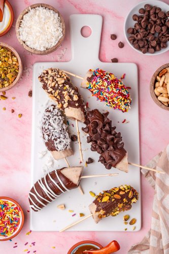 Frozen Chocolate Covered Bananas