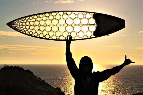This algae-based 3D-printed surfboard design is sturdier than conventional foam boards