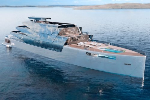 First 3D printed superyacht camouflages with the waves to become invisible both visually and environmentally