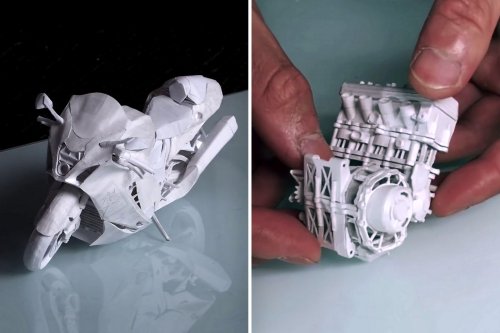 This insanely detailed Hayabusa scale-down model is made entirely out of paper - Yanko Design