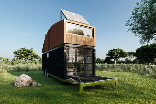 This $65,000 tiny house on wheels is made with eco-friendly materials for sustainable home owners!