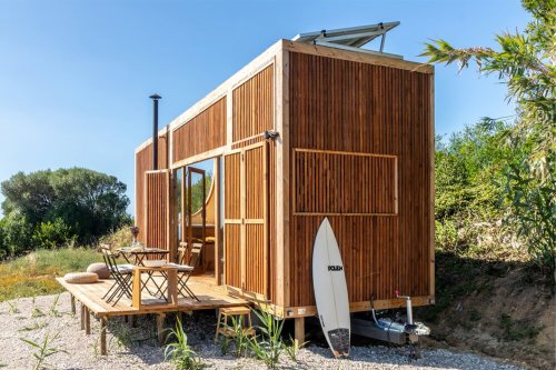 This tiny house has been designed for sustainable, energy-efficient, off-the-grid living!