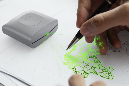 The Doodlight laser projector makes turning your digital sketches into physical ones really easy!