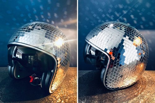 This Disco Ball Helmet may be a public safety hazard, but it’s easily the coolest headgear possible!