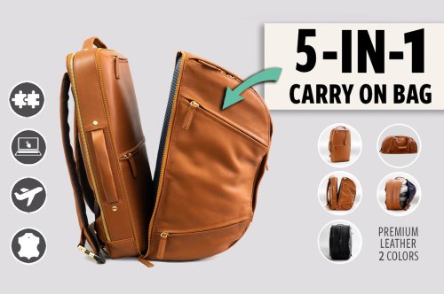 This wild 5-in-1 backpack lets you stack-and-zip different modules to increase its storage capacity