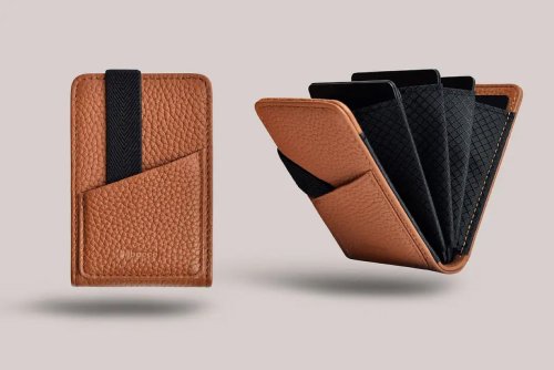 Not your average EDC: Mbacco’s leather wallet is an instant modern classic with a fun accordion design