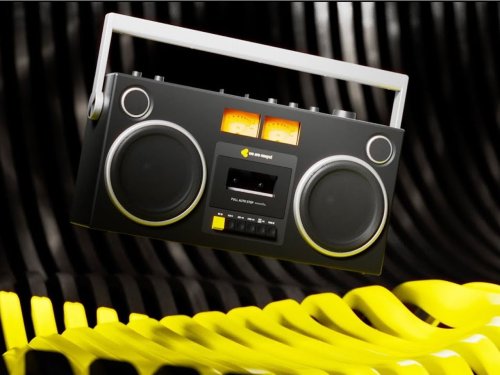 We are rewind GB-001 cassette player is modern boombox with retro appeal