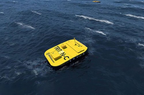 This floating wave energy converter system can withstand extreme ocean conditions