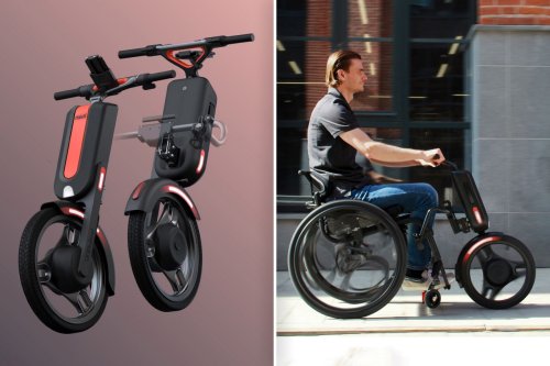 Award-winning e-unicycle attaches to any analog wheelchair, turning it into an electric vehicle - Yanko Design