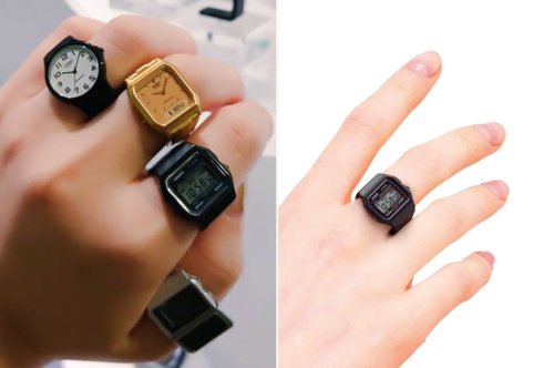 Casio Watch Rings are a tiny wearable tribute to the Japanese timekeeping legacy