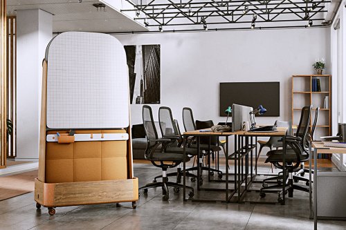 This soundproof whiteboard is the social distancing partition you want in your office!