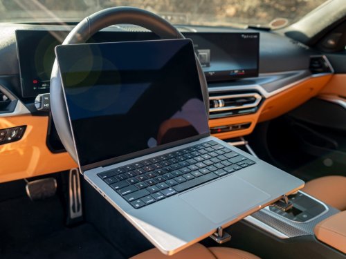 Weirdly Awesome Car Laptop Stand Turns Your Driver’s Seat Into The Most Versatile Workspace Ever