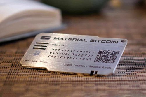 This Bitcoin Wallet is as small as a credit card, but with an unbreakable metal construction