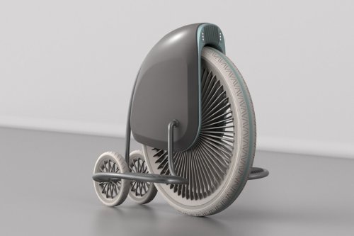 This penny-farthing hoverboard is a pretty old-fashioned piece of new technology!