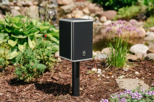 Lodge wireless landscape speakers deliver concert-like sound, live outdoors with ease and are powered by the sun