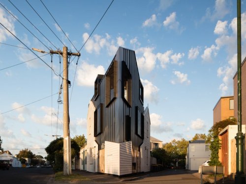Triangular house is a case study in urban renewal and sustainability