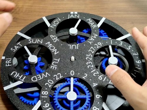 Time Eternal: The 3D Printed Perpetual Calendar Clock That Defies Expectations
