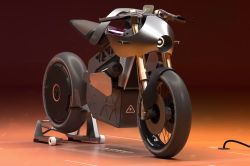 This Robocop worthy electric bike is a nemesis for the bad guys
