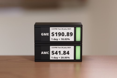 This tiny IoT ticker-meter turns your tabletop into a miniature stock, forex, and crypto market!