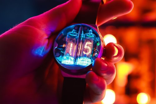 Authentic, rare nixie tube watch is the most cyberpunk object you can wear on wrist