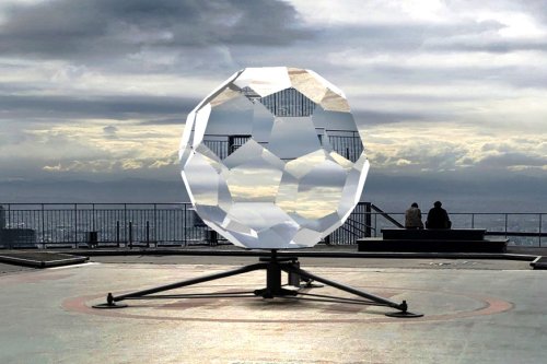 Watch as this large crystal-like installation turns Tokyo’s landscape into kaleidoscopic art
